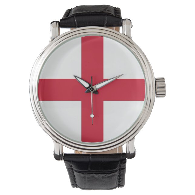 Montre patriotique avec Drapeau d'Angleterre (devant)