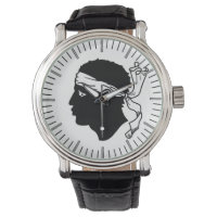 Montre patriotique avec Drapeau de Corse
