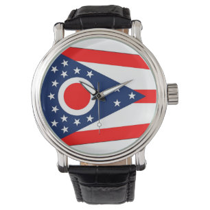 Montre patriotique avec drapeau de l'Ohio