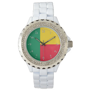 Montre patriotique du drapeau du Bénin