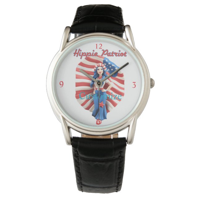 Montre Patriotique hippie fille Thunder_Cove (devant)
