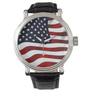 Montre Patriotique masculin, surveillance du drapeau