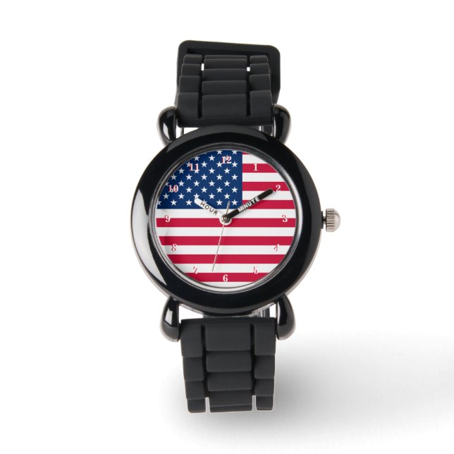 Montre Patriotique USA Flag Watch (Recto)