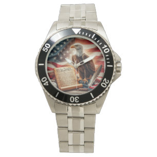 Montre Patriotisme américain de l'aigle chauve