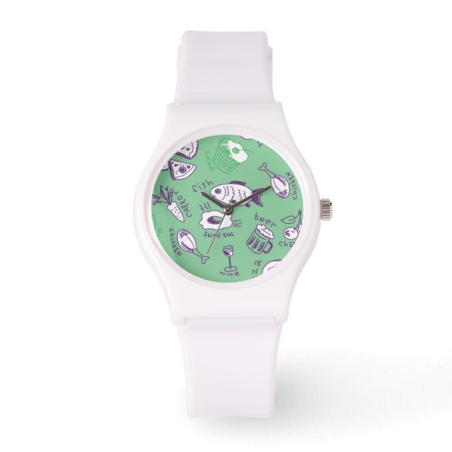Montre Pattern with food (Recto)
