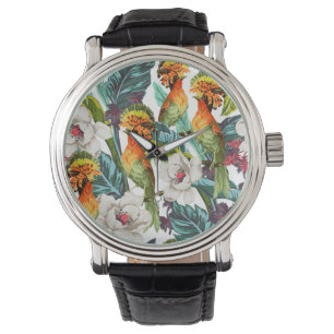 Montre Patters de Bird et Exotic Flower