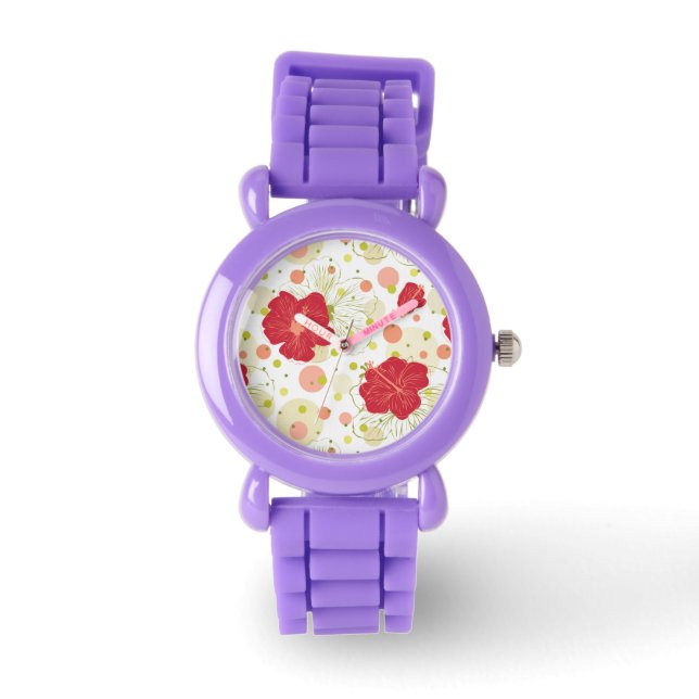 Montre Patters de Drawn Hibiscus (Recto)