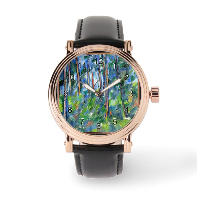 Montre Paul Cezanne : Dans les bois, peinture de Cezanne (Recto)