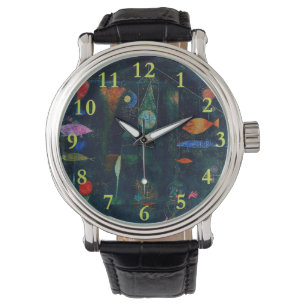 Montre Paul Klee Fish Magic Peinture Abstraite Art graphi