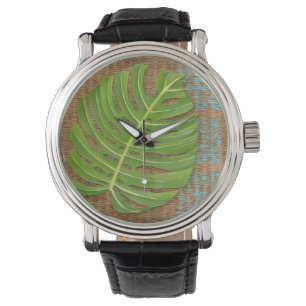 Montre Paume d'impression de bloc sur l'arrière - plan en