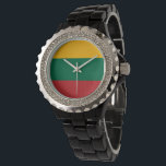 Montre pavillon lituanien<br><div class="desc">Un cadeau idéal pour tous ceux qui sont patriotes de leur pays !</div>