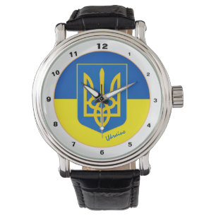 Montre Pavillon ukrainien & mode Ukraine / Emblem Watch