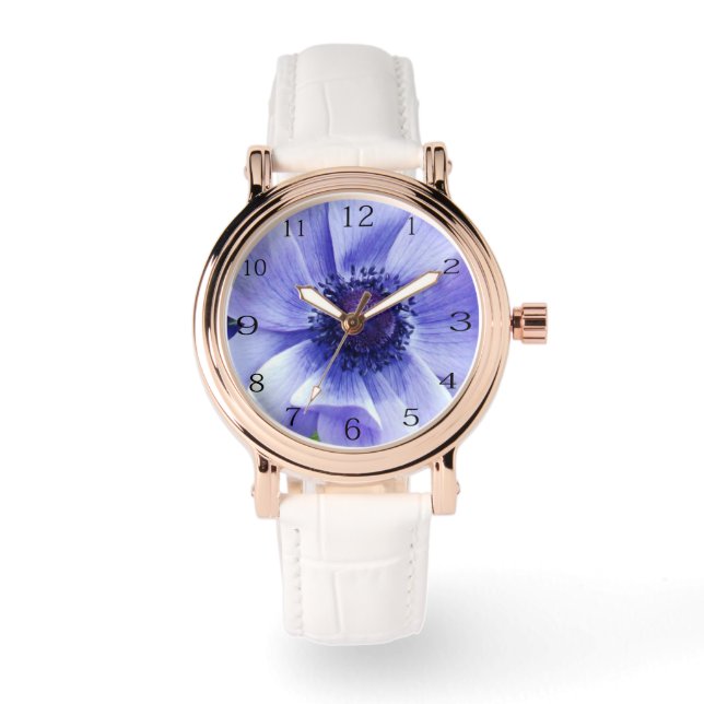 Montre Pavot bleu,  (Recto)