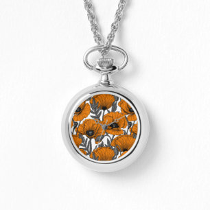 Montre Pavot orange
