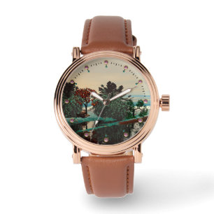 Montre PAYSAGE ALIEN, ARBRES, HYPERION LAGON Sci Fi