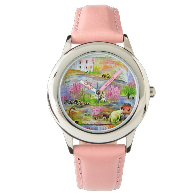 Montre Paysage aquarelle (devant)