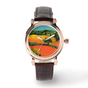 MONTRE PAYSAGE DE TOSCANE AVEC DÉBORDEMENT