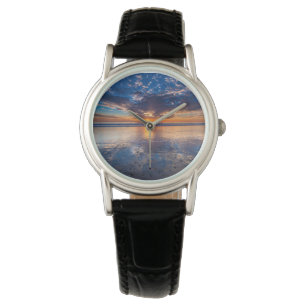Montre Paysage marin dramatique, coucher de soleil, CA
