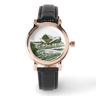 Montre Paysage rural maison de ferme de style coupe