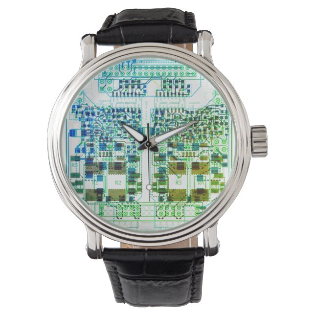 Montre PCB Platinendesign électronique eWatch montre-brac (devant)