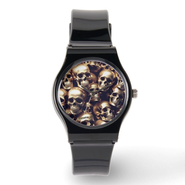 Montre Peau d'or LITE EXISTENTIEL Unisex Silicone Strap (Recto)
