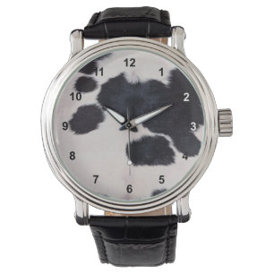 MONTRE PEAU REPÉRÉE DE VACHE