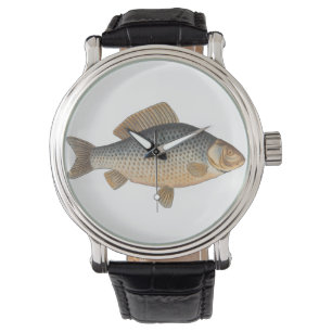 Montre Pêche à la carpe peinture à l'eau douce