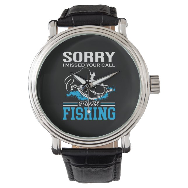 Montre Pêche Art Désolé J'Ai Pêché (devant)