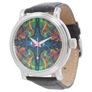 Montre Peinture à l'huile surréaliste tordue et hallucina