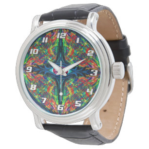 Montre Peinture à l'huile surréaliste tordue et hallucina