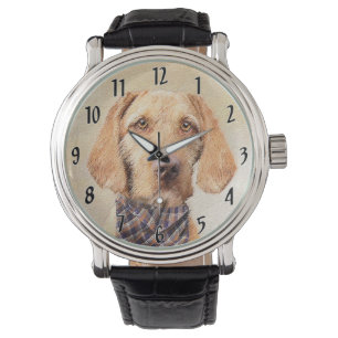 Montre Peinture à poils durs Vizsla - Jolie Art Original 