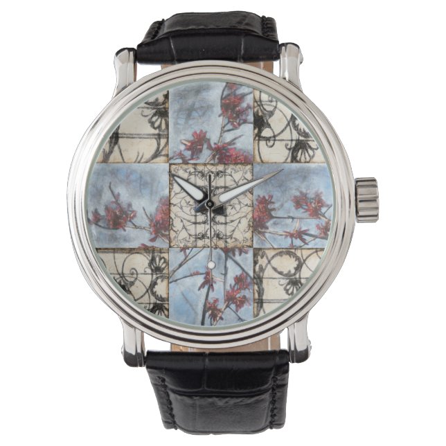 Montre Peinture Abstraite de défilement (devant)