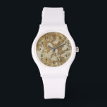 Montre Peinture Abstraite en or avec lunettes d'argent<br><div class="desc">Megan Meagher a créé cette abstraite peinture d'or qui présente des pointes d'argent. Une pièce très contemporaine,  les amateurs d'art devraient ajouter cette pièce à leur collection le plus rapidement possible !</div>