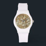 Montre Peinture Abstraite en or avec lunettes d'argent<br><div class="desc">Megan Meagher a créé cette abstraite peinture d'or qui présente des pointes d'argent. Une pièce très contemporaine,  les amateurs d'art devraient ajouter cette pièce à leur collection le plus rapidement possible !</div>