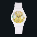 Montre Peinture Abstraite moderne sur papier journal<br><div class="desc">Romance se pointe dans cette peinture de Jennifer Goldberger. Des cercles et des formes de football sont disposés sur un arrière - plan de journal,  cachant la plupart des mots. Certains sont en pointe,  en particulier l'amour. Une sélection avant-gardiste qui ferait un grand ajout à votre mur !</div>