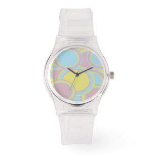 Montre Peinture Abstraite Pastel moderne