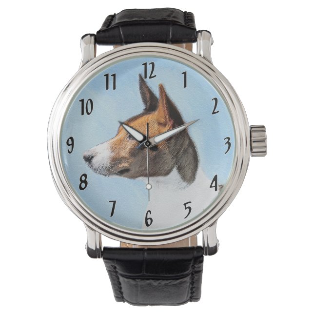 Montre Peinture Basenji - Belle Art Original (devant)