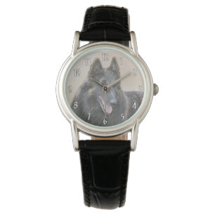 Montre Peinture belge Tervuren - Cute Original Chien Art
