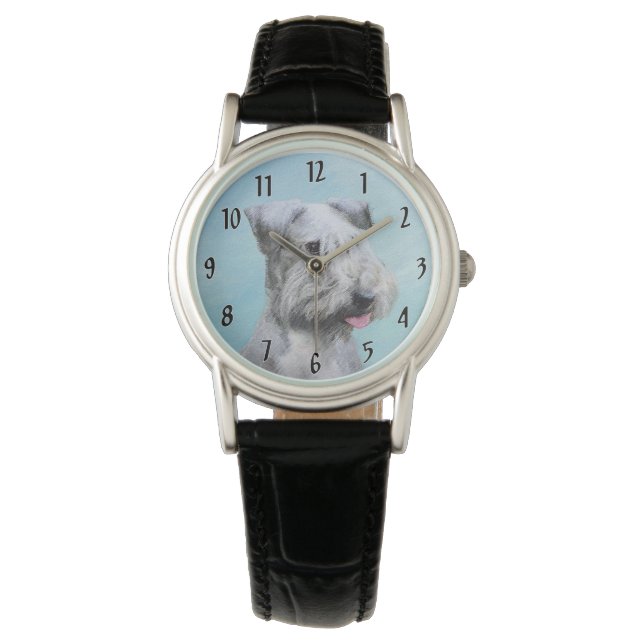 Montre Peinture Cesky Terrier - Cute Original Chien Art (devant)