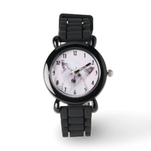 Montre Peinture chinoise en poudre - Art Chien