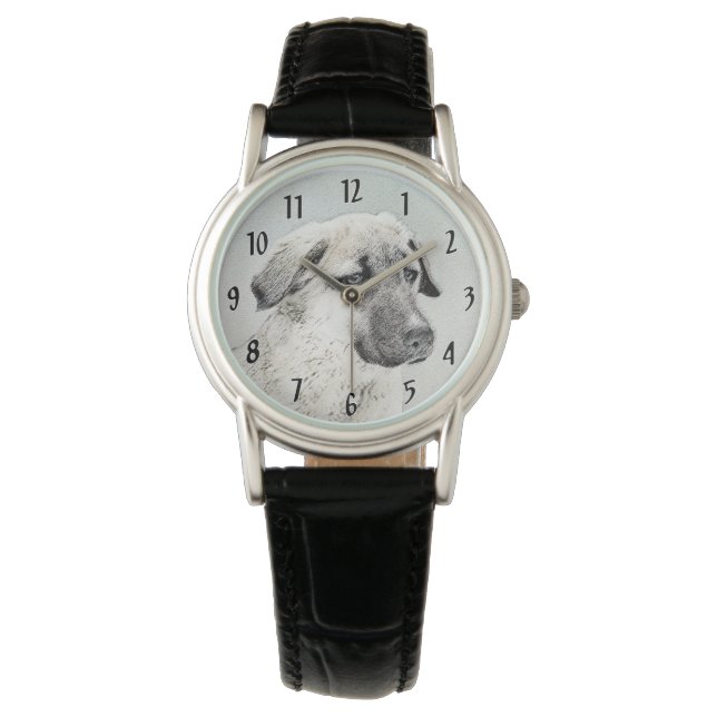 Montre Peinture de berger anatolienne - Art original de c (devant)