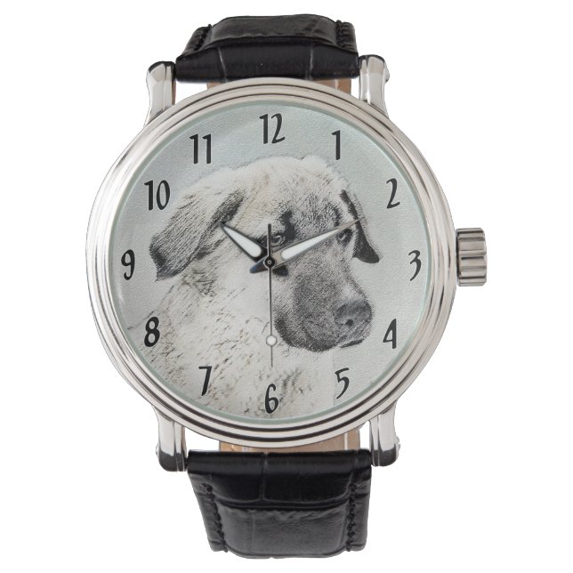 Montre Peinture de berger anatolienne - Art original de c (devant)