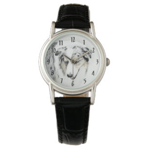Montre Peinture de berger australien - Art original de ch