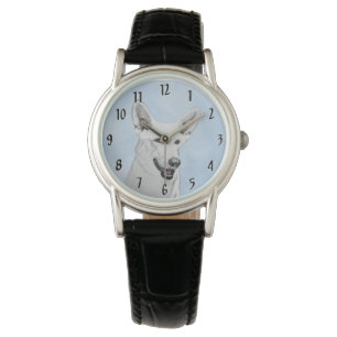 Montre Peinture de berger blanc - jolie art original de c