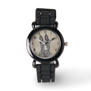 Montre Peinture de berger hollandais - Art de chien origi