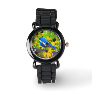 Montre Peinture de Bunting Indigo - Art d'origine des ois