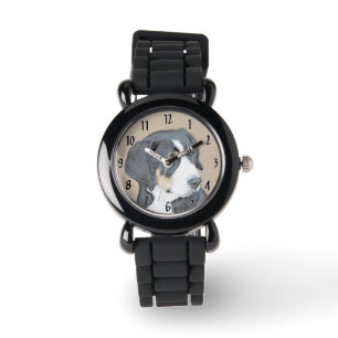 Montre Peinture de Chien de Montagne bernois - Art origin