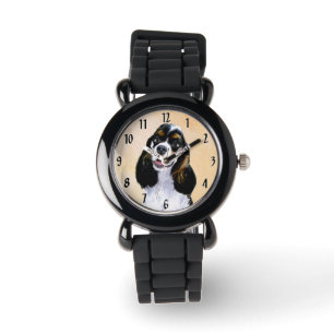 Montre Peinture de Cocker Spaniel (Parti) - Art original 