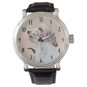 Montre Peinture de Petit Basset Griffon Vendéen - Art can
