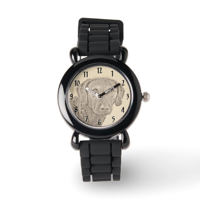 Montre Peinture de Retriever de la Baie de Chesapeake Art (Recto)